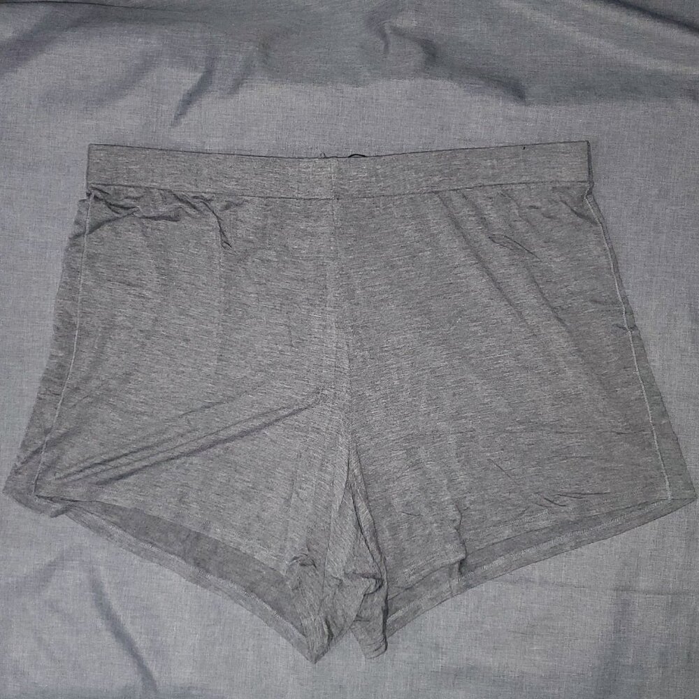 NWT SKIMS 2X Sleep Shorts HEATHER GRAY